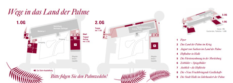 Rundgang Skizze "Wege ins Land der Palme"